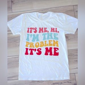 Taylor Swift lyrics White T-Shirt 100% cotton